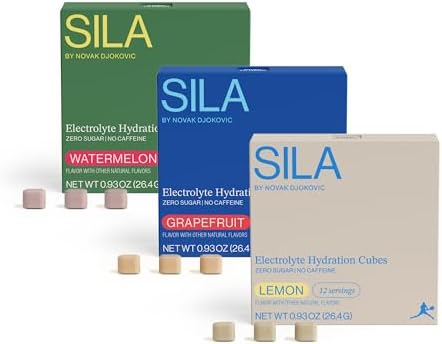 waterdrop - SILA x waterdrop Set - Novak Djokovic | 36 Electrolyte Tablets with Electrolytes & Vitamins - No Sugar, Calories and Vegan, High Performance Sportsdrink