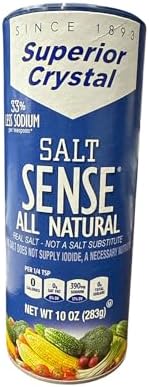 Salt Sense Non-Iodized Salt, 3 Pack (33% Less Sodium)
