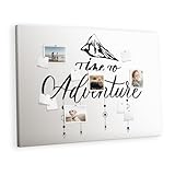 Pinnboard Kork Wandmontage inkl. Stecknadeln | Multifunktionale Wandtafel für Büro, Haushalt, Schule | Organisation von Terminen, Notizen, Fotos, Ideen 140x100 - bunt - Reiseangebot
