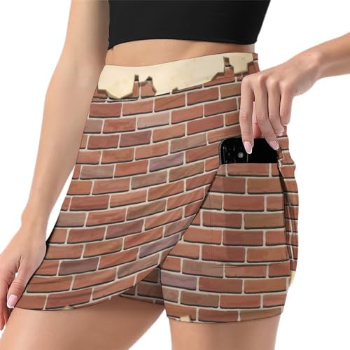 Jupe short de sport athlétiques avec poche mini jupe de tennis running