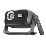 [Built in APP & Auto Focus] Native 1080P 4K Support Projector with Bluetooth 5.4 and Wifi 6 Portable Full HD, 180° Ceiling Rotation, Auto Keystone Real 560 ANSI Movie Projector for Bedroom, Outdoor