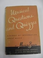 Musical Questions and Quizzes B0006AP90A Book Cover