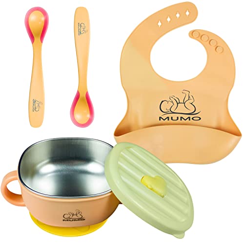 MUMO Set Pappa Svezzamento Bambini, Ciotola in