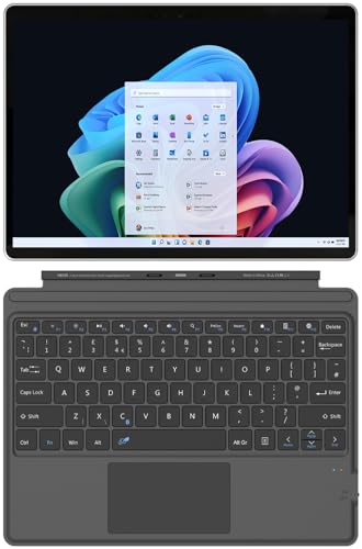 Image of Arteck Surface Pro Keyboard Type Cover, Ultra-Slim Portable Bluetooth Wireless Keyboard for Surface Pro 10, 9, 8, X with Touchpad, Rechargeable Battery