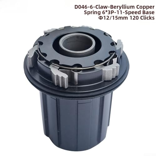 Corps de moyeu libre 120T engagement rapide compatible cassette HG noir