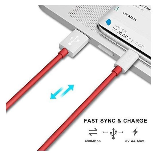 Image of 80W WARP /Dash Type C Fast Charging Cable Compatible for One Plus 13 /13r /12r /11r /10r /10t /10 /10 pro /9 /9 pro /8T /8 /8pro /7Pro /7T /7TPro /Nord /Ce3 lite
