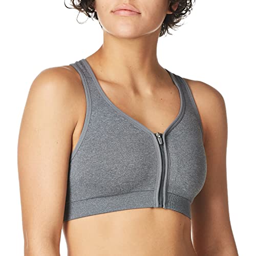 Image of Jockey Active Zip Front High Impact Seamless Bra