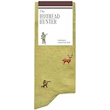 The Hothead Hunter Socks - Funny Hunting Socks - Funny Hunter Gifts for Men - 1 Pair, Size 8-13, Light Green - Awesome Hunting Gifts