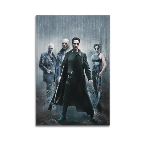 SSXAQWEE Póster de la película The Matrix, póster decorativo de lienzo para pared e impresión artística moderna para decoración de dormitorio familiar, 20 x 30 cm