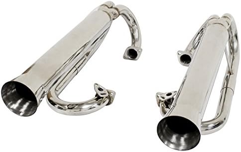 Megadual Exhaust, for Single Carb, Stainless Steel, Compatible with Dune Buggy