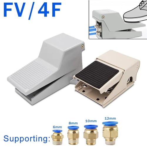 Interrupteur 4F210-08G deux positions cinq maillons pour gestion de flux d'air comprimé - 4