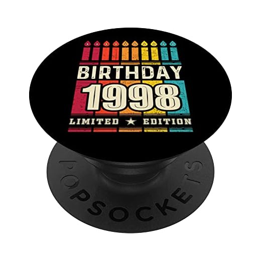 1998 Popsocket para teléfono edición limitada 1998 cumpleaños 1998 PopSockets PopGrip Intercambiable