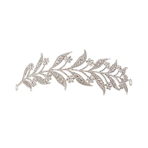 Tiara coreana de diamantes de imitación para novias y adornos para el cabello de boda