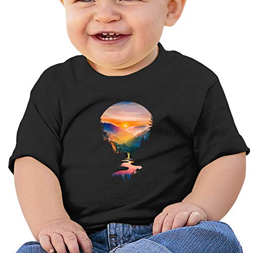 Summer Sunrise First Birthday T Shirt One Year Old Baby Boy Party Gift Top Black