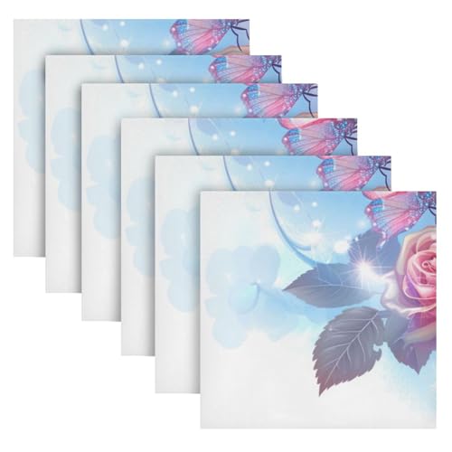 Servilletas de tela multicolor pack de 6 20x20 pulgadas miniatura 2