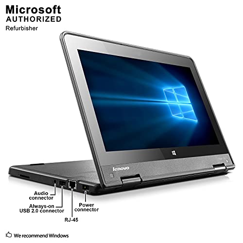 Lenovo Thinkpad Yoga 11E Laptop 11.6Inch Touchscreen Convertible Ultrabook Pc, Intel Quad Core Processor, 128Gb Solid State Drive, 4Gb Ddr3 Ram, Hd Webcam, Led, Hdmi, Bluetooth, Windows 10 (Renewed) #TOP4