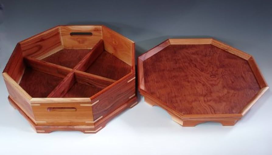 御膳 8枚 木製 トレー カフェ 木製 お盆 羽反長角膳 ナチュラル 45cm