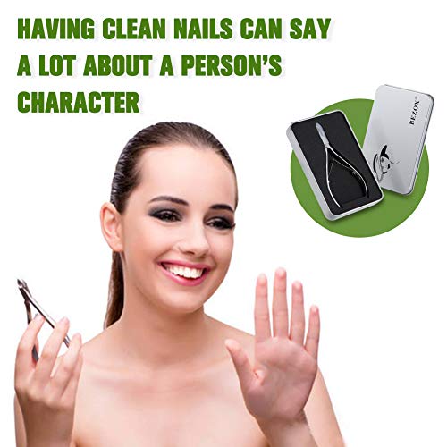 Foto von BEZOX Präzisions Nagelhautzange, Nicht wie andere Zangen für tote Haut，mit Metallpulver-Spritzgusstechnologie, bietet ein besseres Griffgefühl, schärfere Klinge und längere Lebensdauer für Hautzange