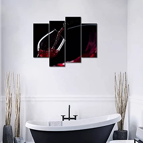Red Wine In The Glass Wall Art Painting The Picture Print On Canvas Food Pictures For Home Decor Decoration #TOP3