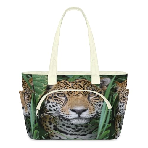 Sac fourre-tout Jaguar pour femme matelassé et léger à grande fermeture éclair