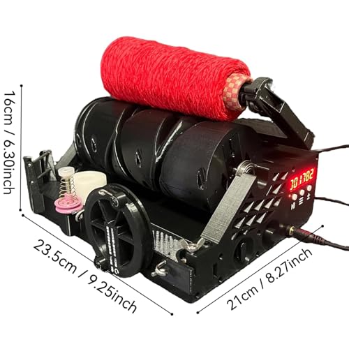 Herramienta giratoria de hilo eléctrico con pausa automática para tejer 8