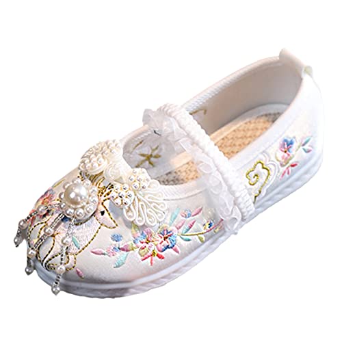 Girls Sandals New Girls Handmade Hanfu Shoes Children Embroidered Shoes Shoes Baby Antique Girls Slide Sandals
