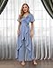 2 Pieces Mother of The Bride Dresses Pant Suits Chiffon Outfit Women's Jumpsuit Dusty Blue