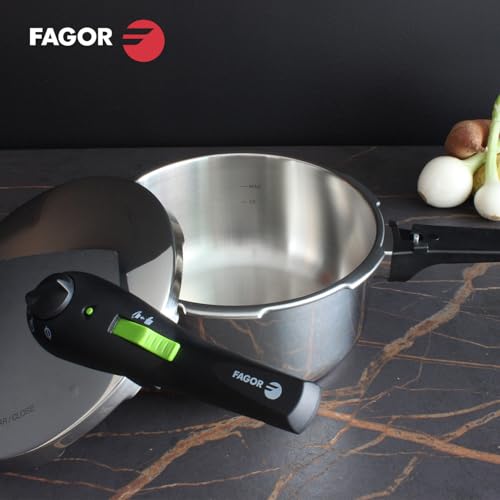 Fagor Rapid Xpress Pressure Cooker 6 + 4 Litres, Induction, Express Super Fast, Stainless Steel 18/10, All Types of Cookers, Thermo Diffuser Bottom, 2 Pressure Levels, 5 Safety Systems - Image 5