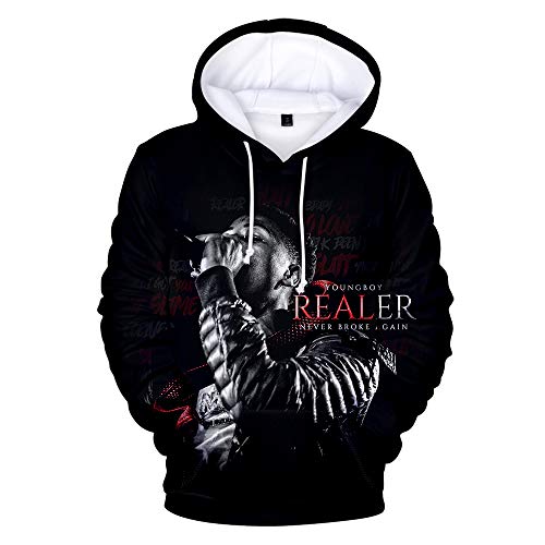WAWNI YoungBoy Never Broke Again 3D Hoodie Sweatshirts Men Women Pullover (3D 5,Medium)