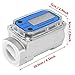 1″ Digital Turbine Flow Meter, Gas Oil Fuel Flowmeter, Pump Flow Meter Diesel Fuel Diesel Kerosene Line Pipe Counter for Chemicals Water etc(Blue)