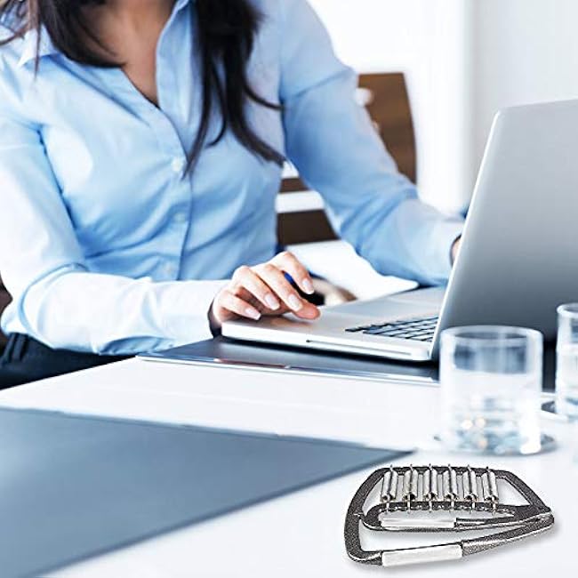 Professional Hand Grip Strengthener 200lbs-1200lbs, No Slip Metal Adjustable Heavy-Duty Finger Stretcher with Carry Bag,Weighted Great Wrist & Forearm Exercise, Arm Strength Builder, for Home Office &