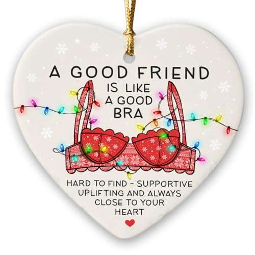 Gift Glow Friend Christmas Ornaments - 2025 Ceramic Ornament for Xmas Tree Decorations