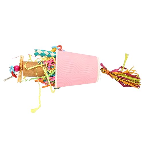 Brinquedo para pendurar papagaios e desfiar pássaros, papel seguro, madeira, plástico, bambu para ca