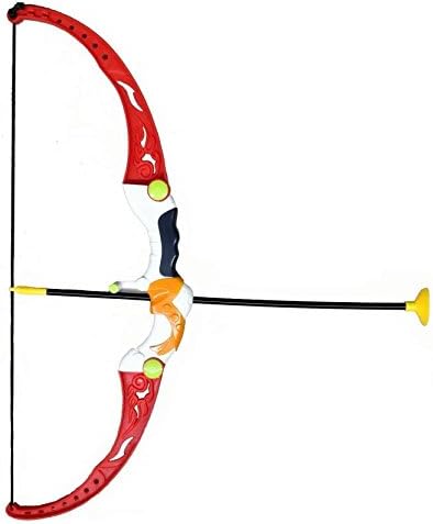 Emob Archery Bow and Arrow Sport Toy Kit for Kids with Suction Cup Arrows and Target Board Cut Out (Laser Pointer) (Muticolor)