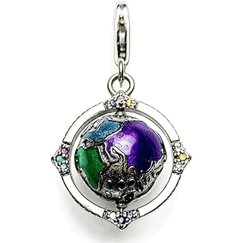 OYZY Vintage Rotating Globe Colourful Charm Pendant Cover
