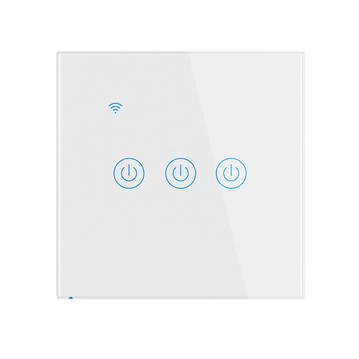 Smart Touch Light Switch, White Waterproof Switch with LED Backlight, WiFi 2.4GHz Touch Switch, Smart Life/Tuya Remote Control, Works with Alexa, Google Home, 3 Gang