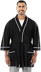 Fruit of the Loom Mens Jersey Knit Kimono RobeBathrobe