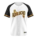 2025-2026 Official Águilas Cibaeñas Aguilucho Jersey Arrieta, Men's LIDOM Baseball Jersey, Stitched Twill (US, Alpha, Large, Regular, Regular) Yellow