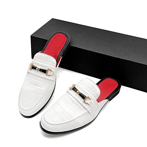 Men's Dress Mule Slippers Suede Slip-On Loafers Velvet Backless Sandals Size 7-134