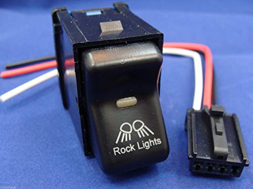 Fits The Jeep® TJ Rocker Switch- Rock Lights Logo 1997 to 2006