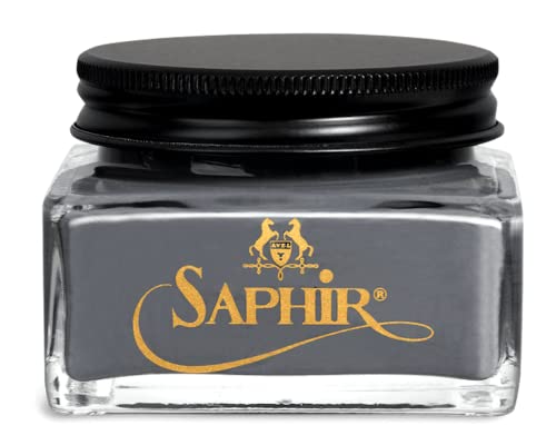 Image of Saphir Medaille d'Or Pommadier Cream 75ml - Natural Cream Leather Shoe Polish, Leather Conditioner for Boots, Handbags