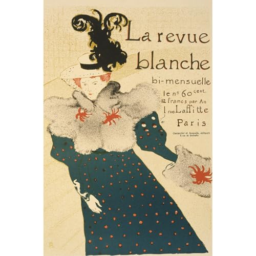 Impression giclée La revue blanche affiche décoration murale rétro