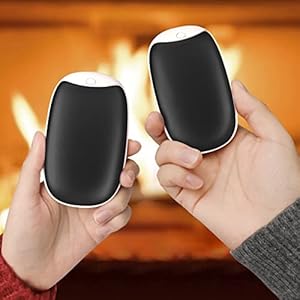 VNEED Hand Warmers Rechargeable, 2 in1 Magnetic Electric Hand Warmers Reusable, 4000mAh*2Packs, Long Lasting Heating…