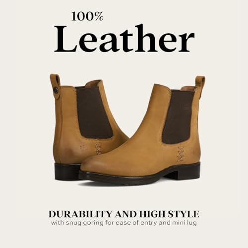 Frye Melissa Chelsea Boots for Women - Rugged and Comfortable Leather Lined Slip On Classics with Leather Outsole and Antique Metal Hardware4