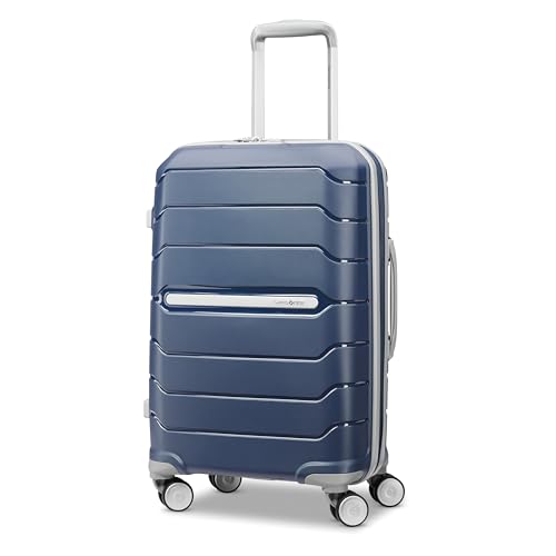 Samsonite Freeform Hardside erweiterbar mit Doppel-Spinner-Rädern, Marineblau, Carry-On 21-Inch, Freeform Hardside erweiterbar mit Doppelspinnerrollen