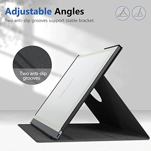 Slim Lightweight Book Folios Case for Remarkable 2 10.3 inch Digital Paper(2020 Released),360 Degree Rotating Stand Cover for Remarkable 2 10.3 inch Digital Paper,with Pencil Holder (Black)
