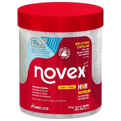 Novex Mis Rizos Estrella de Cine Gelatina Modeladora 1kg – Hidratación, Fijación y Brillo Espectacular
