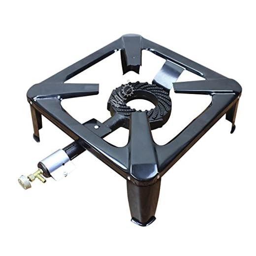 BACOENG 4 Fuss Hockerkocher Gaskocher Campingkocher 7,5 KW Brenner Backofen BBQ