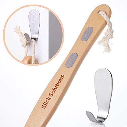 Slick- Shower Brush, Double Sided Shower Brush, Back Scrubber, Bath Brush, Back Brush, Back Brush Long Handle For Shower, Shower Brushes For Your Back, Bath Brush Long Handle For Shower #TOP6