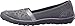 Skechers Women's Earth Fest Repurpose Flat,Charcoal Mesh/Suede/Lavender Trim,8.5 M US
